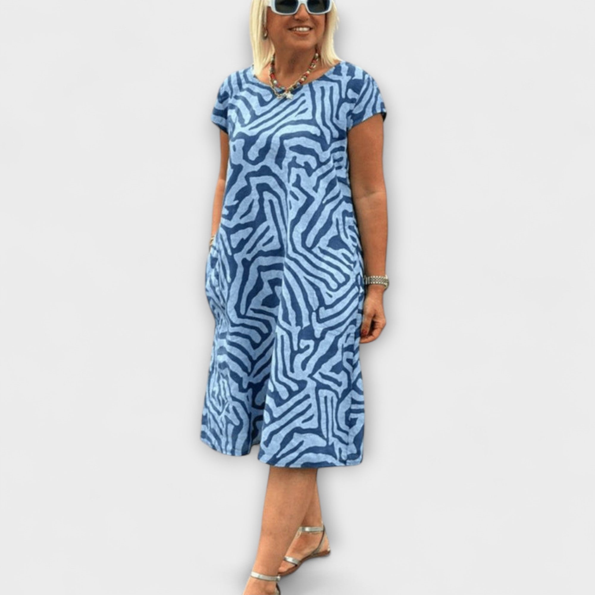 Nelia - Summer Dress with Beautiful Print