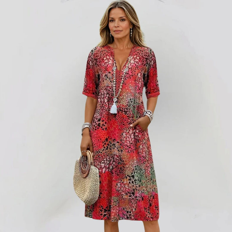 Clara | Vestido vivo de longitud media