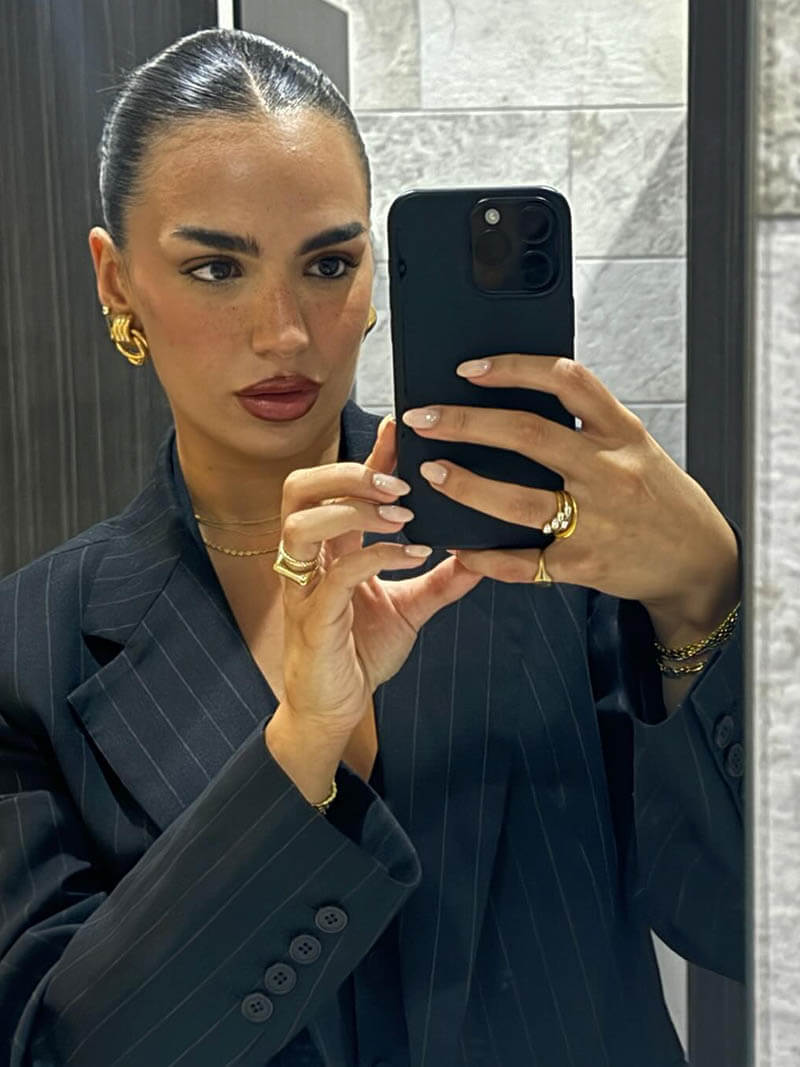 Mini pendientes de lazo