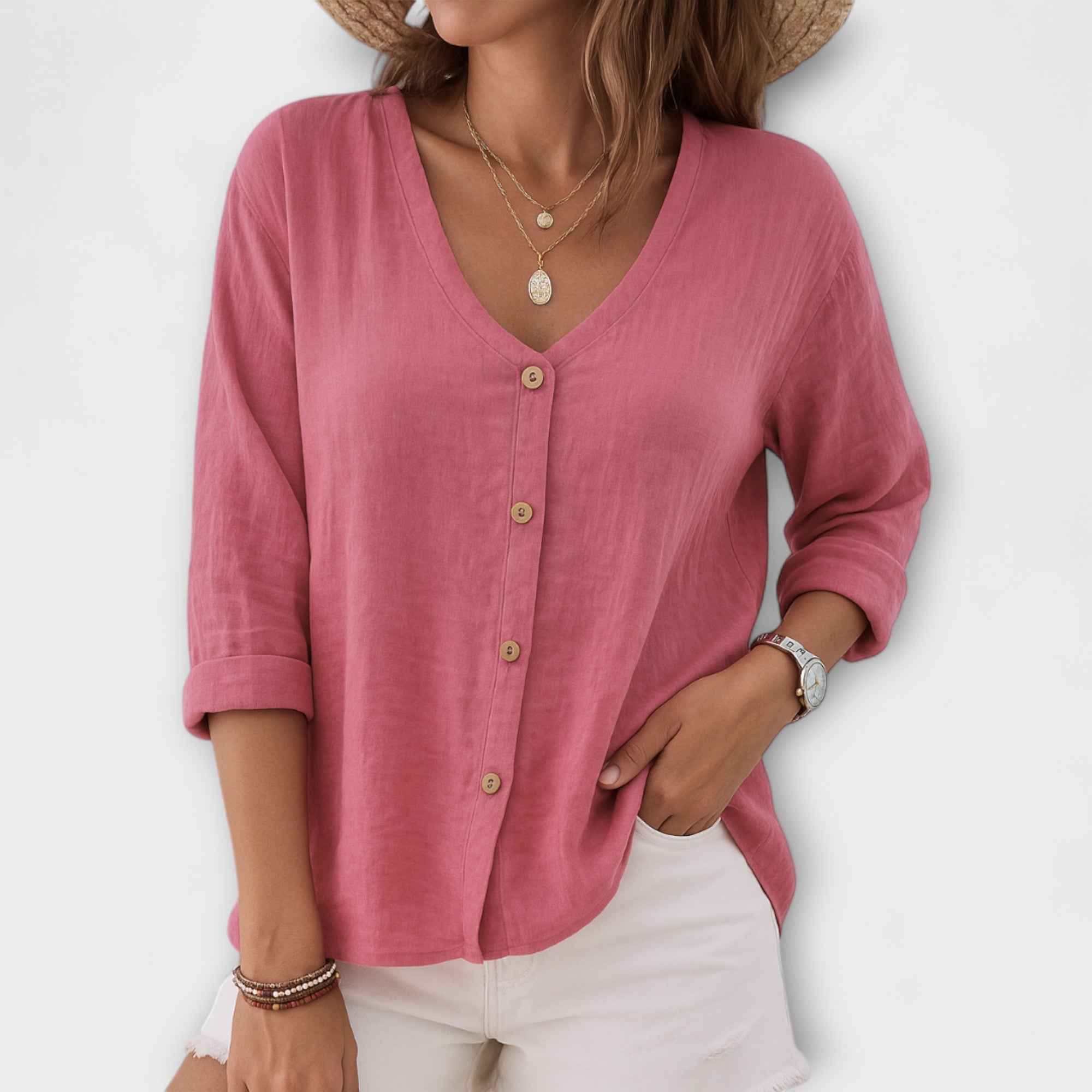 Eirlys – Loose Fit Button-Up Shirt