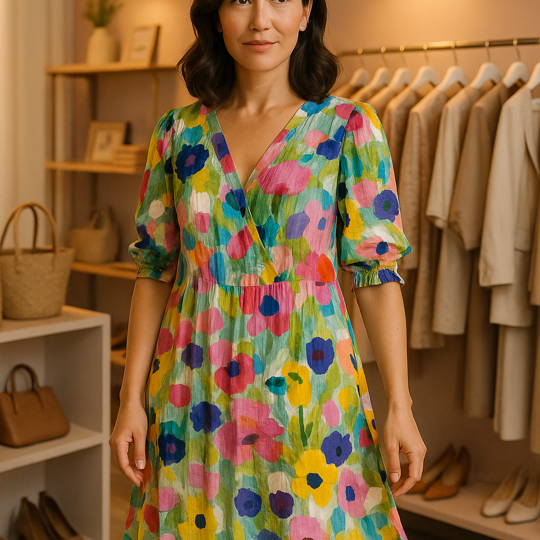 Odessa | Vestido floral colorido