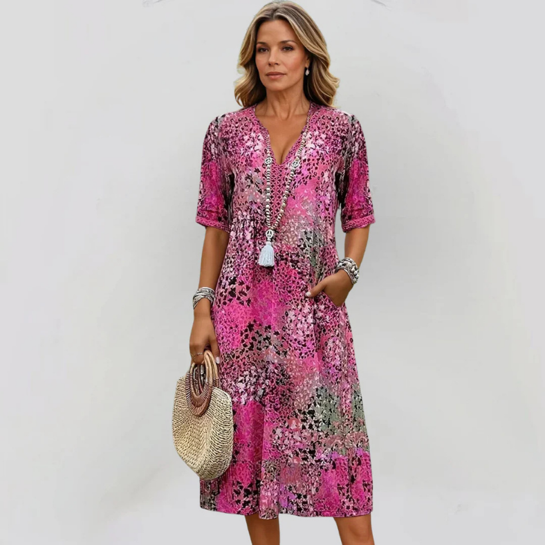 Clara | Vestido vivo de longitud media