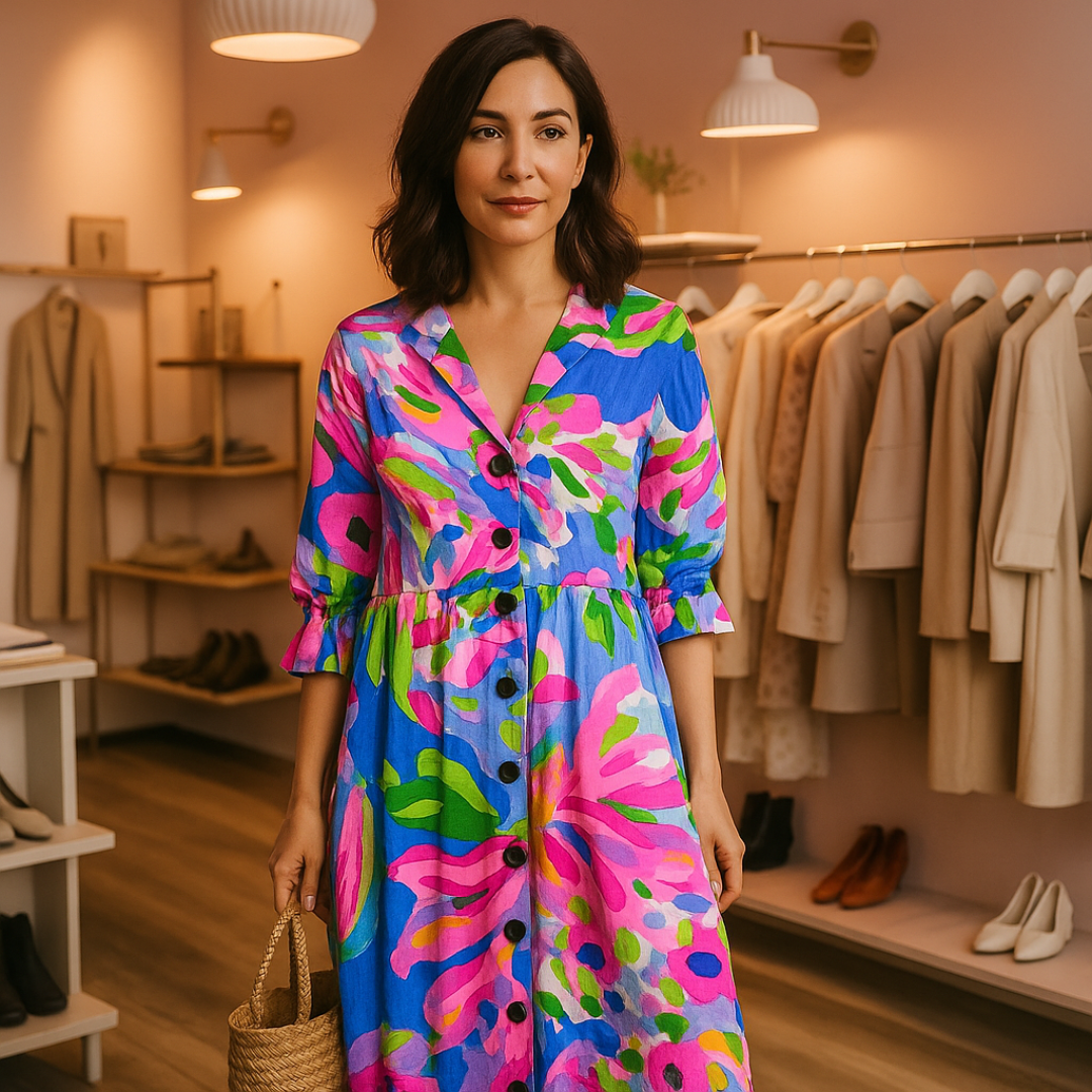 Odessa | Vestido floral colorido