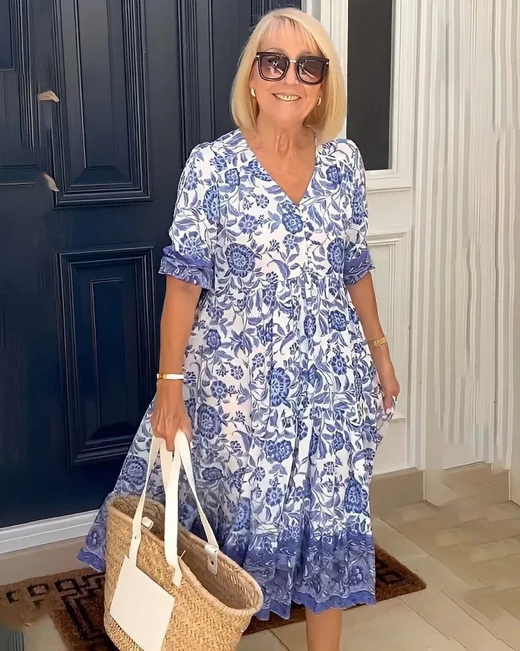 Emily | Robe Bohème À Col V